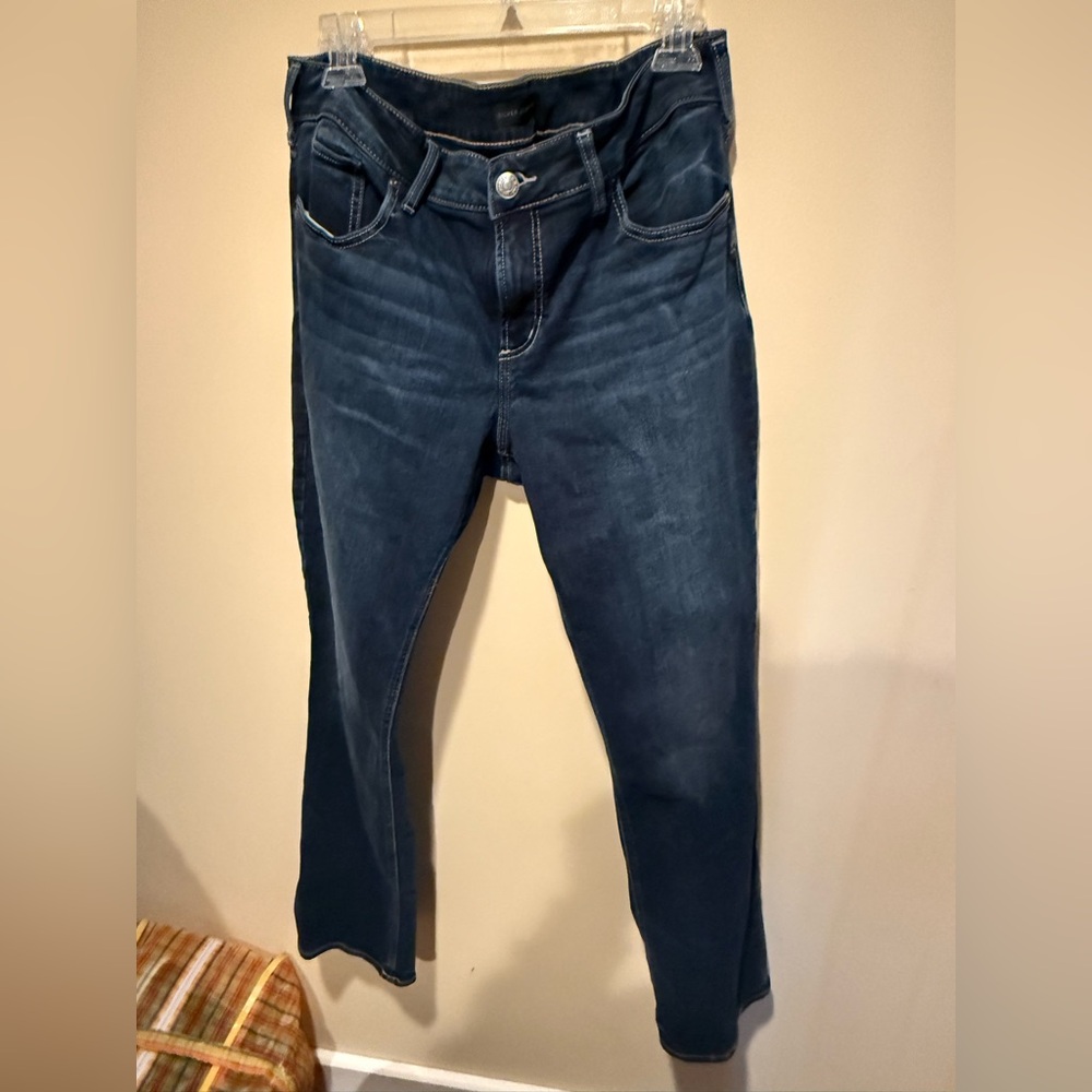 Silver Jeans Dark Blue Elyse Boot Cut Women's Jeans